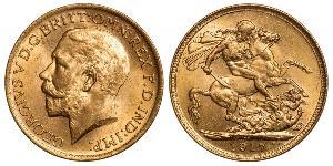 1 Sovereign Vereinigtes Königreich von Großbritannien und Irland (1801-1922) Gold George V (1865-1936)