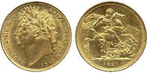 1 Sovereign Vereinigtes Königreich von Großbritannien und Irland (1801-1922) Gold Georg IV (1762-1830)