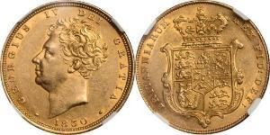 1 Sovereign Vereinigtes Königreich von Großbritannien und Irland (1801-1922) Gold Georg IV (1762-1830)
