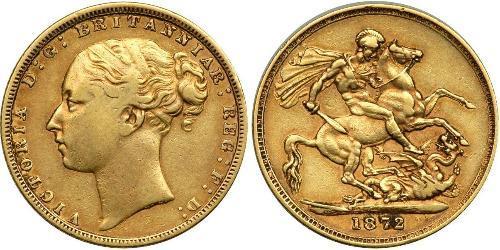 1 Sovereign Vereinigtes Königreich von Großbritannien und Irland (1801-1922) Gold Victoria (1819 - 1901)
