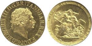 1 Sovereign Vereinigtes Königreich von Großbritannien und Irland (1801-1922) / Vereinigtes Königreich Gold Georg III (1738-1820)