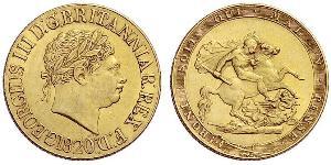 1 Sovereign Vereinigtes Königreich von Großbritannien und Irland (1801-1922) / Vereinigtes Königreich Gold Georg III (1738-1820)