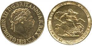 1 Sovereign Vereinigtes Königreich von Großbritannien und Irland (1801-1922) / Vereinigtes Königreich Gold Georg III (1738-1820)