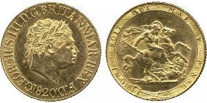 1 Sovereign Vereinigtes Königreich von Großbritannien und Irland (1801-1922) / Vereinigtes Königreich Gold Georg III (1738-1820)