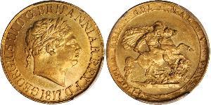 1 Sovereign Vereinigtes Königreich von Großbritannien und Irland (1801-1922) / Vereinigtes Königreich Gold Georg III (1738-1820)