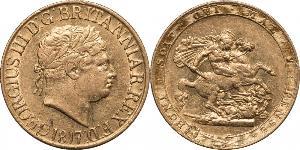 1 Sovereign Vereinigtes Königreich von Großbritannien und Irland (1801-1922) / Vereinigtes Königreich Gold Georg III (1738-1820)
