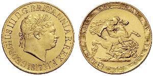 1 Sovereign Vereinigtes Königreich von Großbritannien und Irland (1801-1922) / Vereinigtes Königreich Gold Georg III (1738-1820)