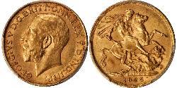 1 Sovereign Afrique du Sud (1910 - ) Or George V (1865-1936)