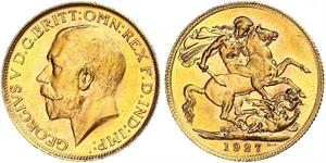 1 Sovereign Afrique du Sud (1910 - ) Or George V (1865-1936)