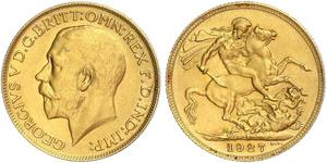 1 Sovereign Afrique du Sud (1910 - ) Or George V (1865-1936)