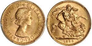 1 Sovereign Feriind Kiningrik (1922-) Or Elizabeth II (1926-2022)
