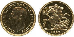 1 Sovereign Feriind Kiningrik (1922-) Or George VI (1895-1952)