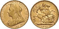1 Sovereign Ôstralie (1788 - 1939) Or Victoria (1819 - 1901)