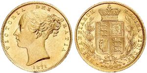 1 Sovereign Ôstralie (1788 - 1939) Or Victoria (1819 - 1901)