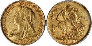 1 Sovereign Ôstralie (1788 - 1939) Or Victoria (1819 - 1901)