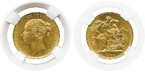 1 Sovereign Ôstralie (1788 - 1939) Or Victoria (1819 - 1901)