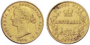 1 Sovereign Ôstralie (1788 - 1939) Or Victoria (1819 - 1901)