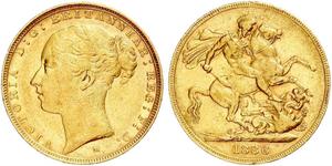 1 Sovereign Ôstralie (1788 - 1939) Or Victoria (1819 - 1901)