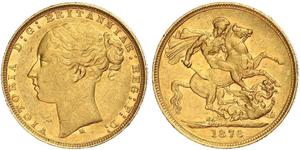 1 Sovereign Ôstralie (1788 - 1939) Or Victoria (1819 - 1901)
