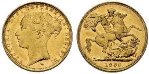 1 Sovereign Ôstralie (1788 - 1939) Or Victoria (1819 - 1901)