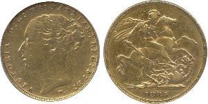 1 Sovereign Ôstralie (1788 - 1939) Or Victoria (1819 - 1901)