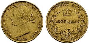 1 Sovereign Ôstralie (1788 - 1939) Or Victoria (1819 - 1901)