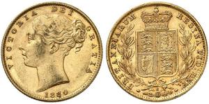 1 Sovereign Ôstralie (1788 - 1939) Or Victoria (1819 - 1901)