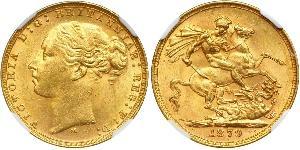 1 Sovereign Ôstralie (1788 - 1939) Or Victoria (1819 - 1901)