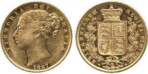 1 Sovereign Ôstralie (1788 - 1939) Or Victoria (1819 - 1901)