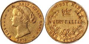1 Sovereign Ôstralie (1788 - 1939) Or Victoria (1819 - 1901)
