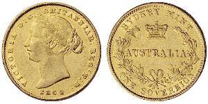 1 Sovereign Ôstralie (1788 - 1939) Or Victoria (1819 - 1901)