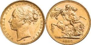 1 Sovereign Ôstralie (1788 - 1939) Or Victoria (1819 - 1901)