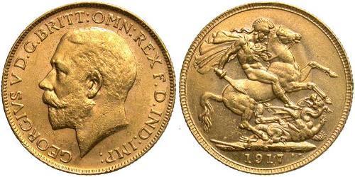 1 Sovereign Ôstralie (1788 - 1939) Or George V (1865-1936)
