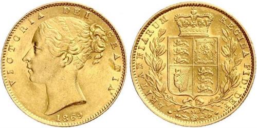 1 Sovereign Ôstralie (1788 - 1939) Or Victoria (1819 - 1901)