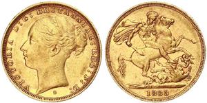 1 Sovereign Australia (1788 - 1939) Oro Victoria (1819 - 1901)