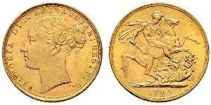 1 Sovereign Australia (1788 - 1939) Oro Vittoria (1819 - 1901)