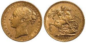 1 Sovereign Australia (1788 - 1939) Oro Vittoria (1819 - 1901)