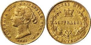 1 Sovereign Australia (1788 - 1939) Oro Victoria (1819 - 1901)