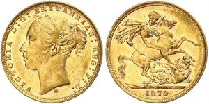 1 Sovereign Australia (1788 - 1939) Oro Vittoria (1819 - 1901)