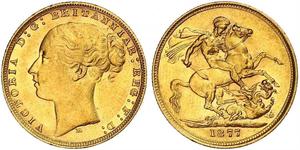 1 Sovereign Australia (1788 - 1939) Oro Victoria (1819 - 1901)