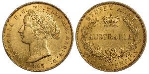 1 Sovereign Australia (1788 - 1939) Oro Victoria (1819 - 1901)