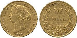 1 Sovereign Australia (1788 - 1939) Oro Victoria (1819 - 1901)