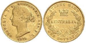 1 Sovereign Australia (1788 - 1939) Oro Victoria (1819 - 1901)
