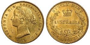 1 Sovereign Australia (1788 - 1939) Oro Victoria (1819 - 1901)