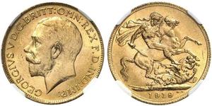 1 Sovereign Canada Oro Giorgio V (1865-1936)