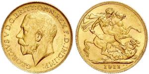 1 Sovereign Canadá Oro Jorge V (1865-1936)