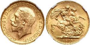 1 Sovereign Canadá Oro Jorge V (1865-1936)