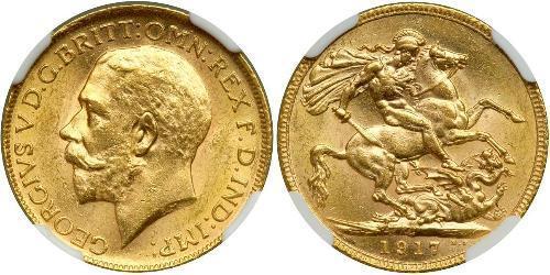 1 Sovereign Canadá Oro Jorge V (1865-1936)