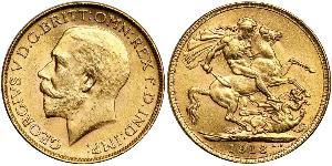 1 Sovereign Regno Unito di Gran Bretagna e Irlanda (1801-1922) Oro Giorgio V (1865-1936)