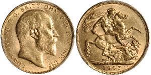 1 Sovereign Regno Unito di Gran Bretagna e Irlanda (1801-1922) Oro Edoardo VII (1841-1910)